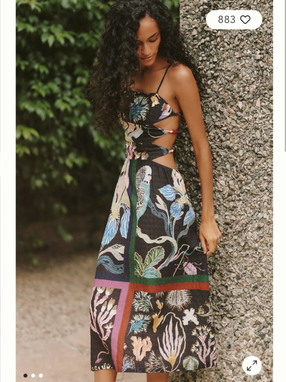 Celandine x Sarah Gordon Cutout Midi Dress